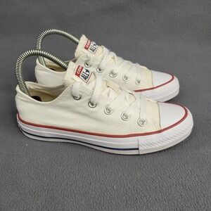 Converse Cream and Red Sneakers